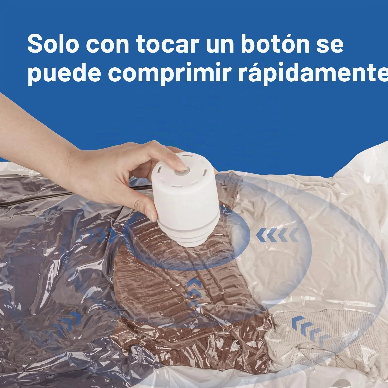 Bolsa Vacio Ropa con Bomba Electrica 8 Bolsas Reutilizables Almacenamiento Temporada Viaje