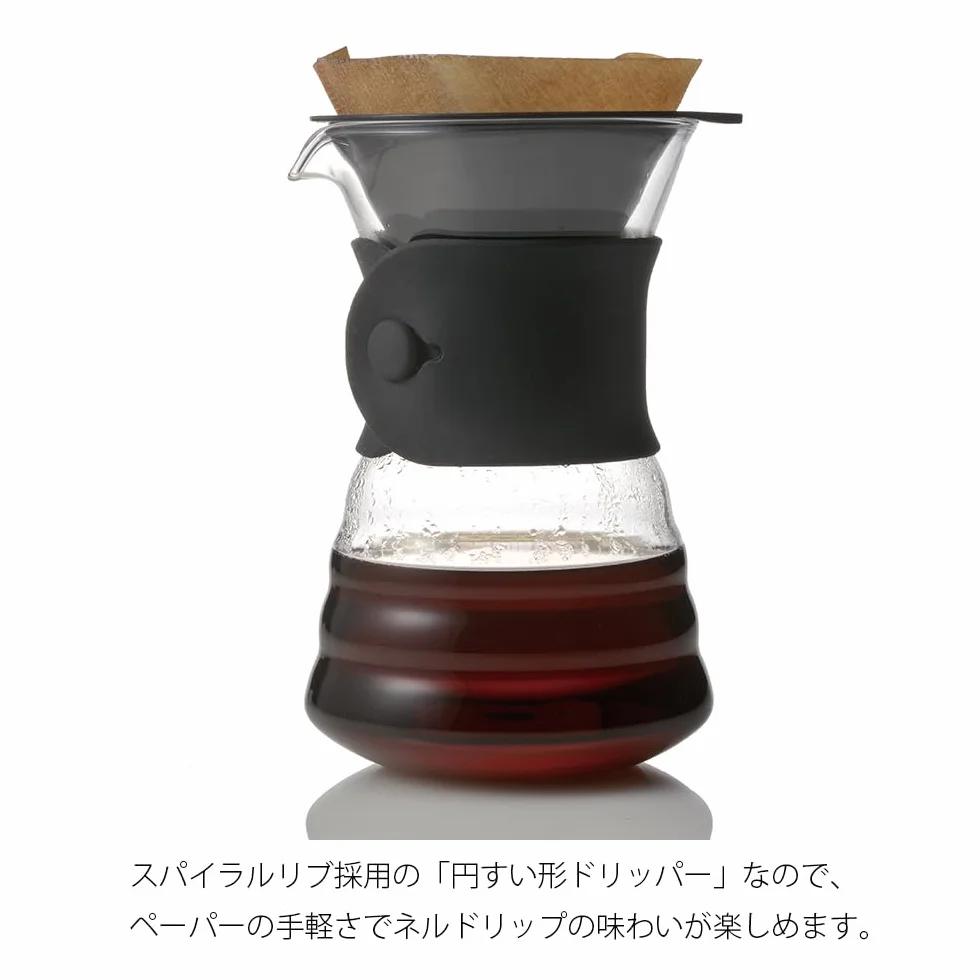 Hario Cafetera de Goteo y Server, Transparente, centimeters