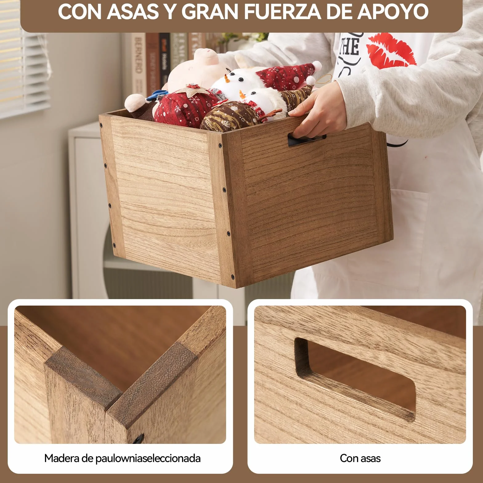 KIRIGEN Cubo de almacenamiento modular abierto F26-DBR