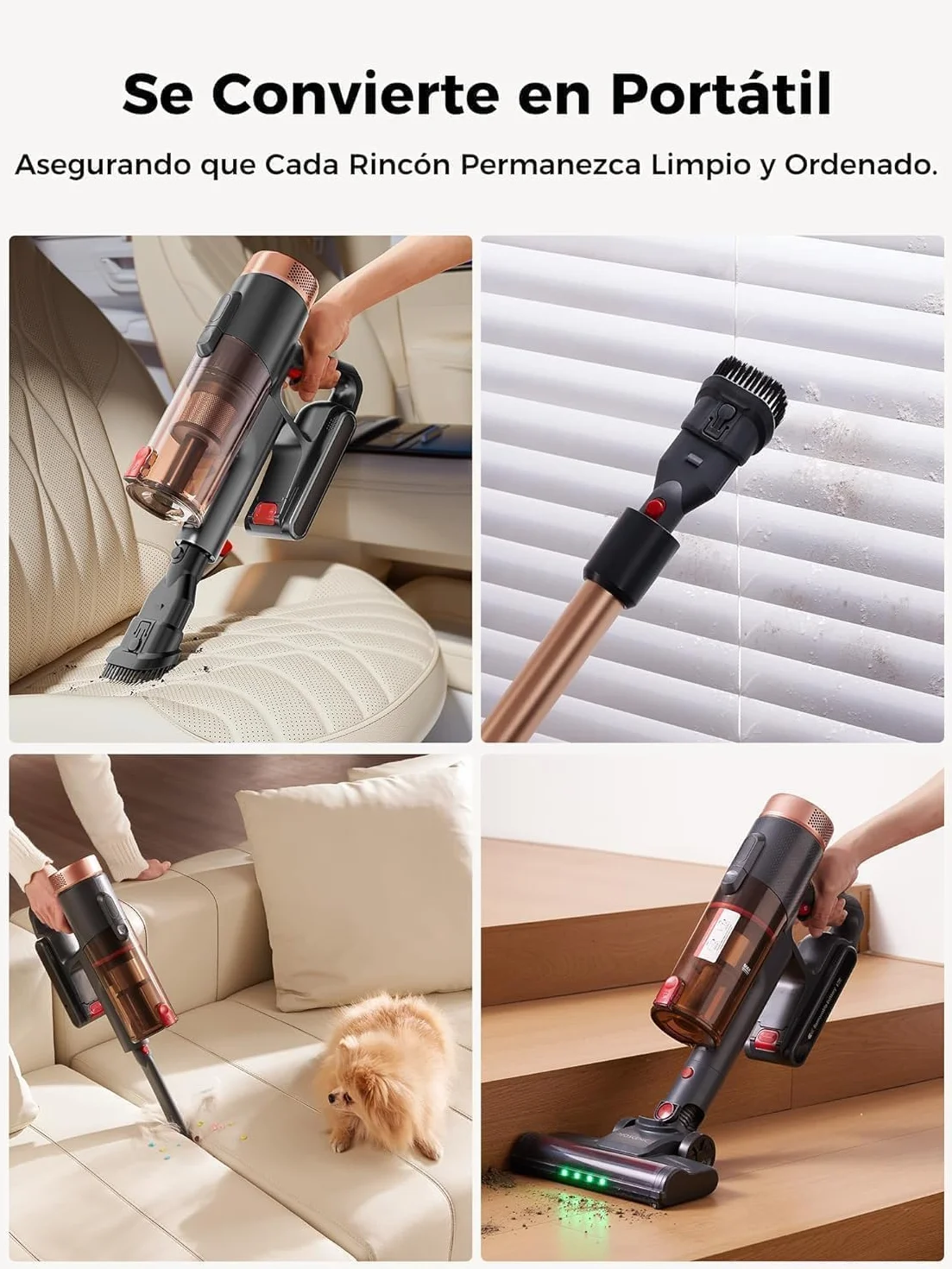 Proscenic P11 Ultra+ Aspiradora sin Cable 50KPa 500W 50Min Cepillo Antienredos Pantalla LED