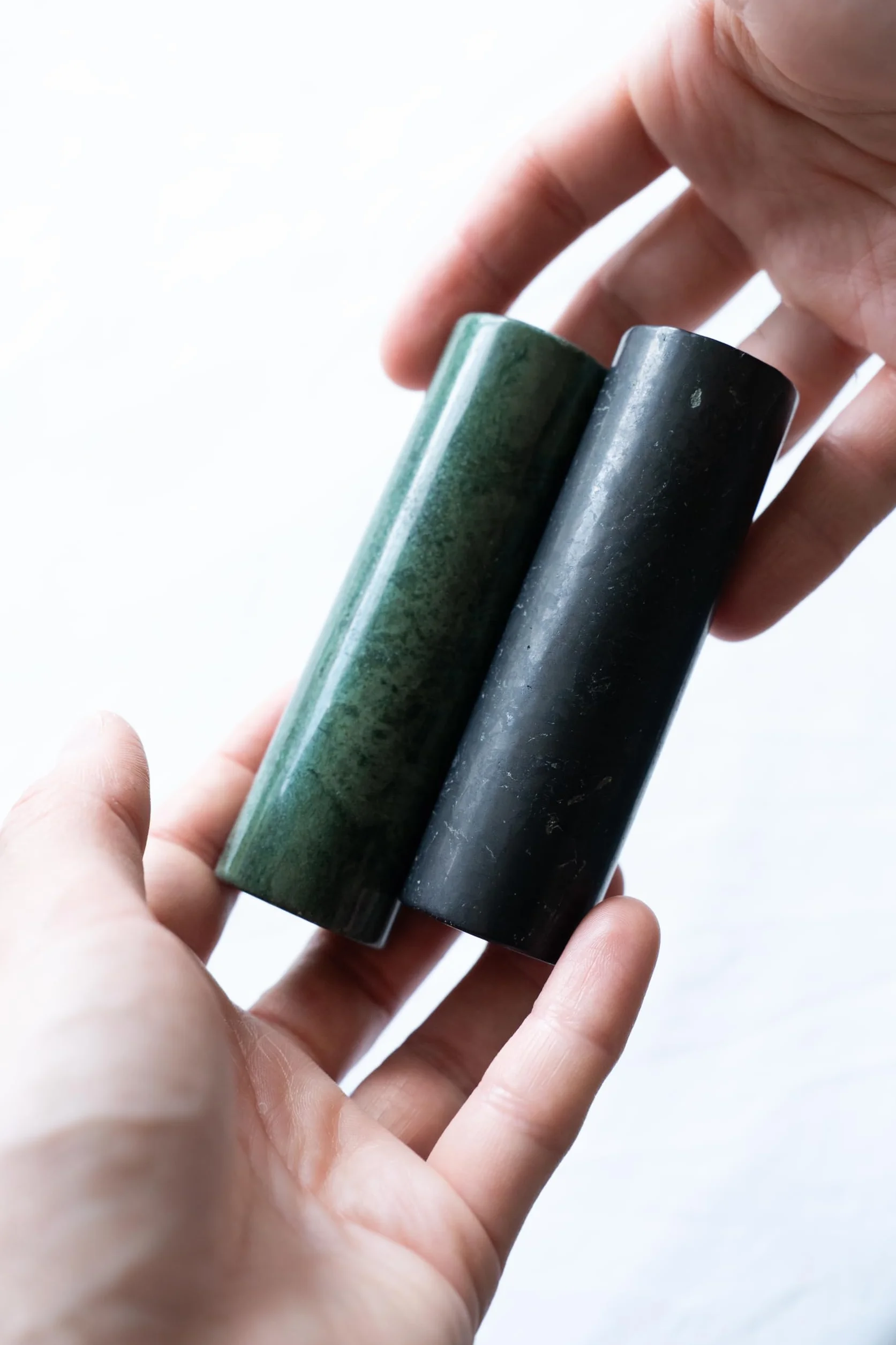 Igox Shungite y serpentina cilindro armonizador piedra shungite armonizador