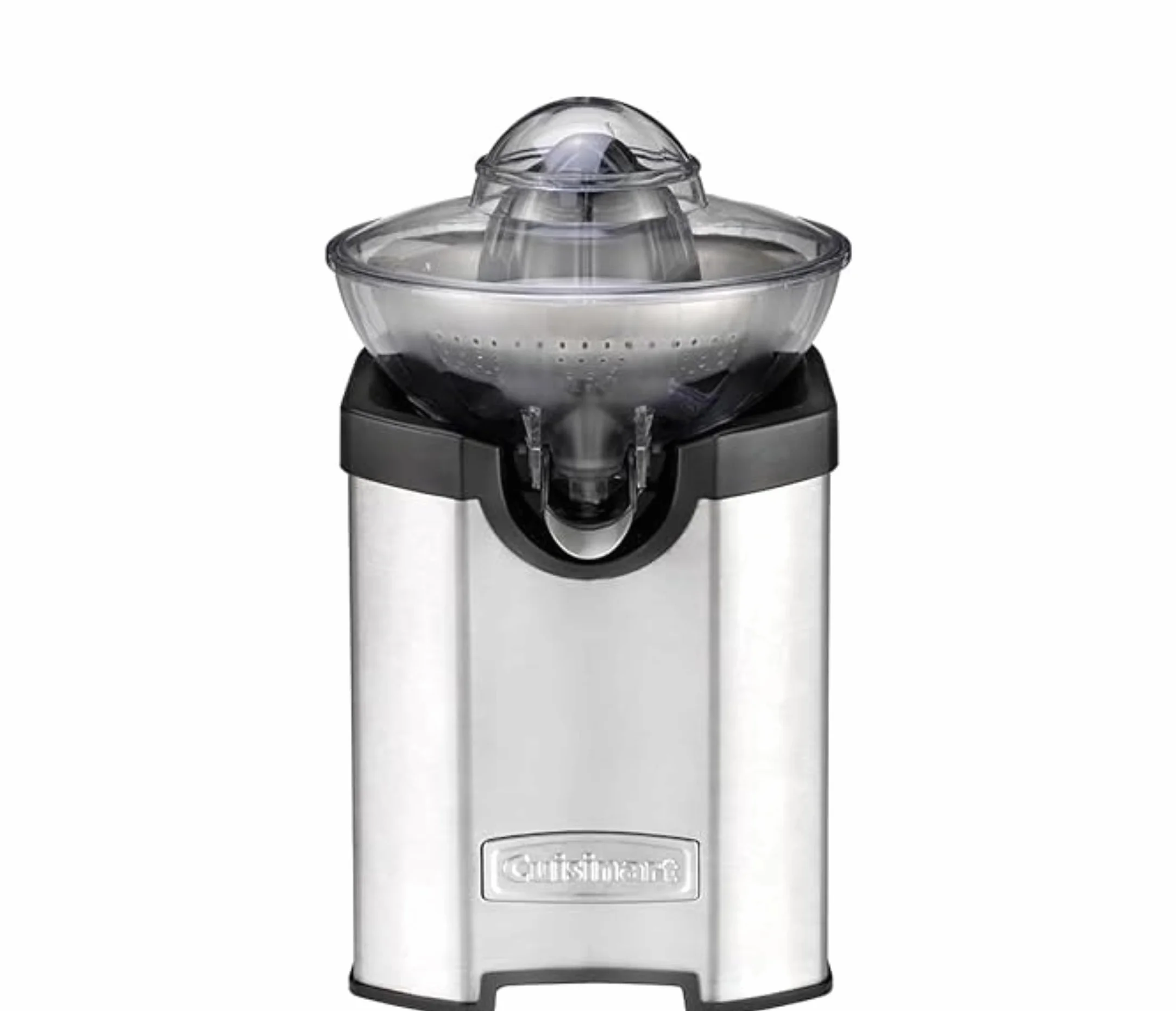 Cuisinart Prensa Eléctrica de Cítricos | Exprimidor de Frutas de todos los tamaños - Naranja, Limón, Lima, Pomelo | Sin goteo | Apto para lavavajillas | Tamaño compacto | Acero inoxidable