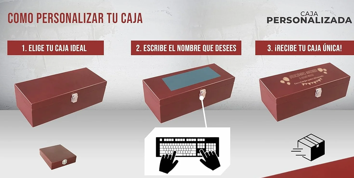 Set de accesorios sommelier con caja de madera para vino, 5 piezas