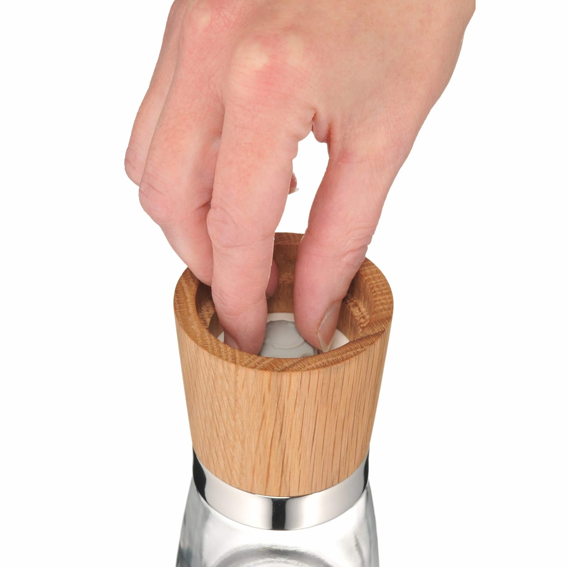 WMF Ceramill Natura Juego 2 Molinillos Sal Pimienta Madera 13,8 cm Ø 6 cm Cerámica