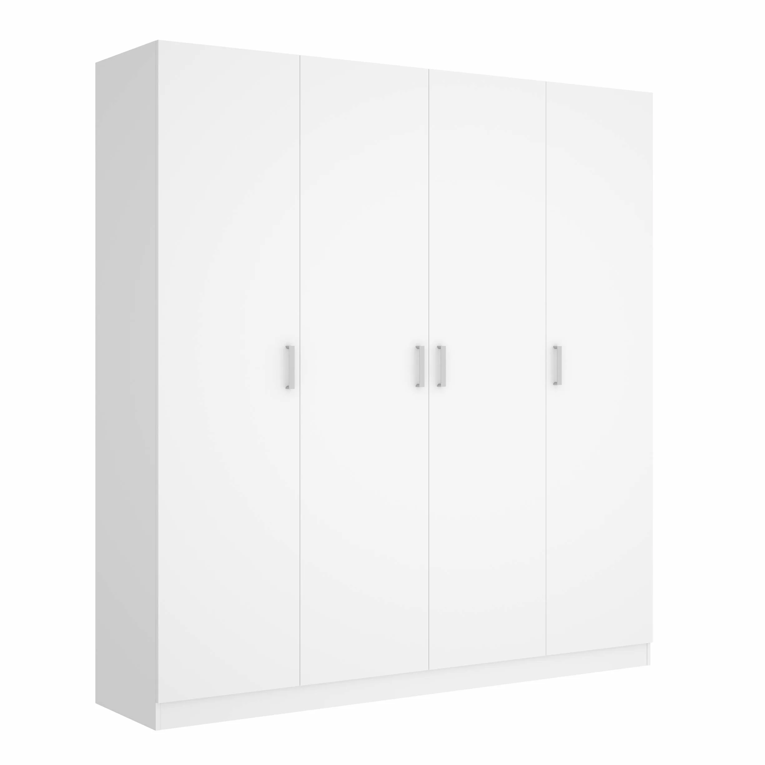 Mobelcenter - Armario 4 Puertas Maxi - Armario Matrimonio 215 cm de Altura - Color Blanco - Ancho: 200 cm x Fondo: 52 cm x Alto: 215 cm - (1202)