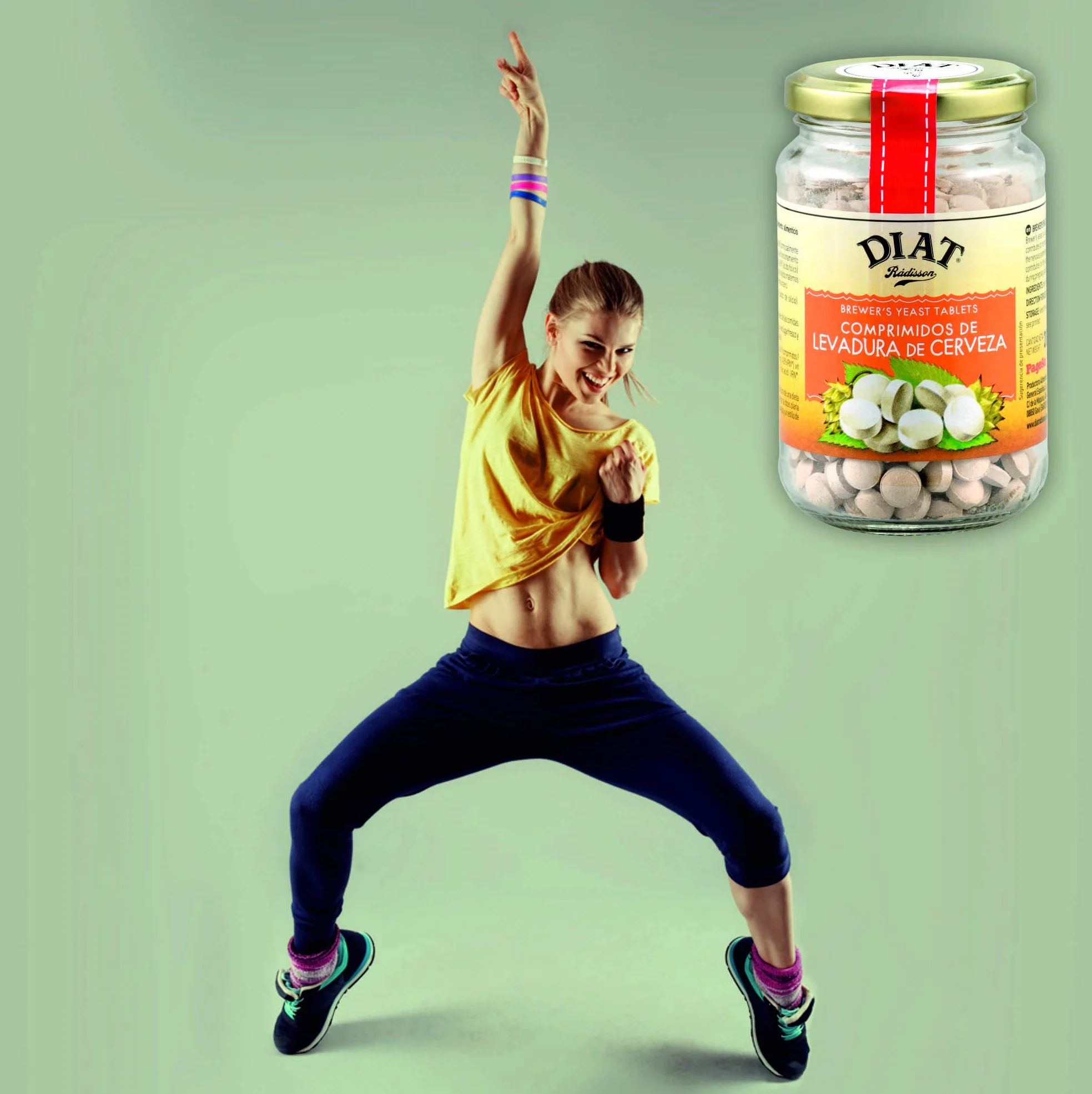 DIAT Radisson Comprimidos de Levadura de Cerveza Rico en Vitaminas Minerales y Proteínas Complemento Nutricional Natural Alto Contenido en Vitamina B
