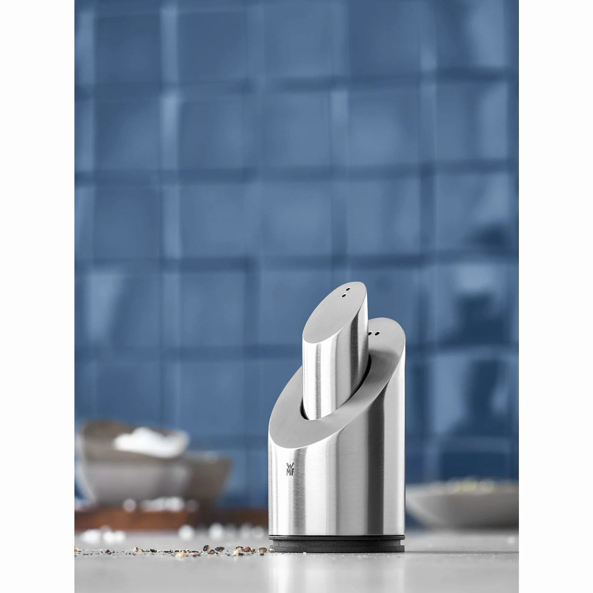 WMF - Juego de salero y pimenteros, mate, altura 9,5cm, Two In One, colección Basic