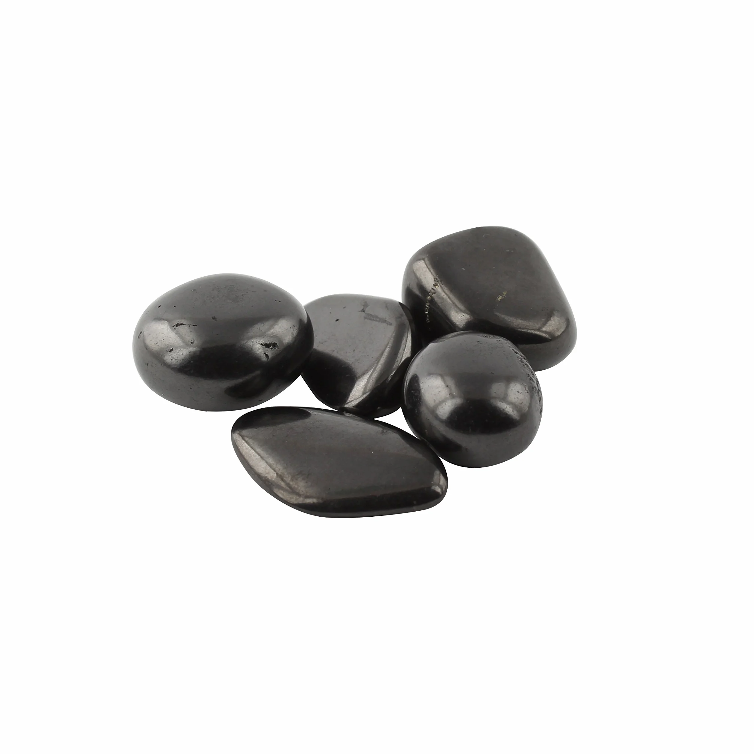 Piedras de Shungit Pulidas para la Purificación del Agua | Guijarros de Shungita para Limpieza y Filtrado de Agua I Auténtica Shungit de Karelia | Cada Piedra de 1 a 3 cm