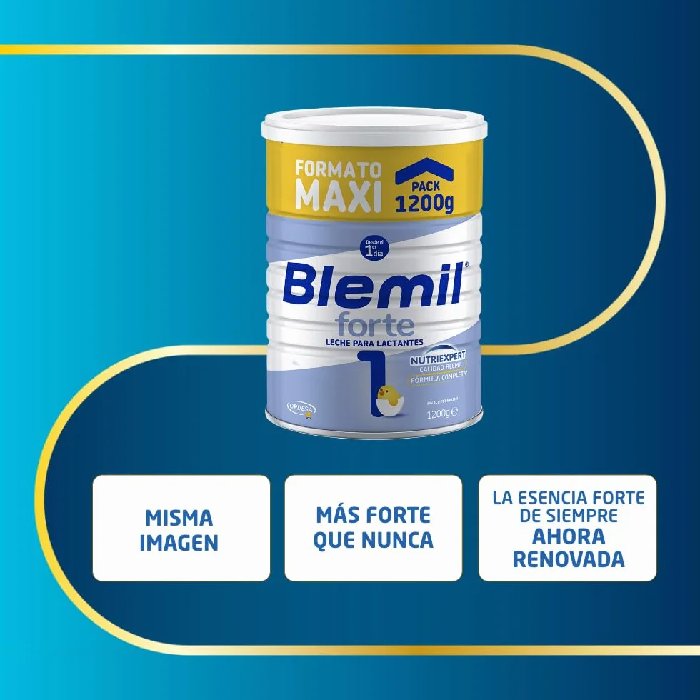 Blemil 1 Forte 1200g Leche de Inicio en Polvo para Lactantes Formato Ahorro