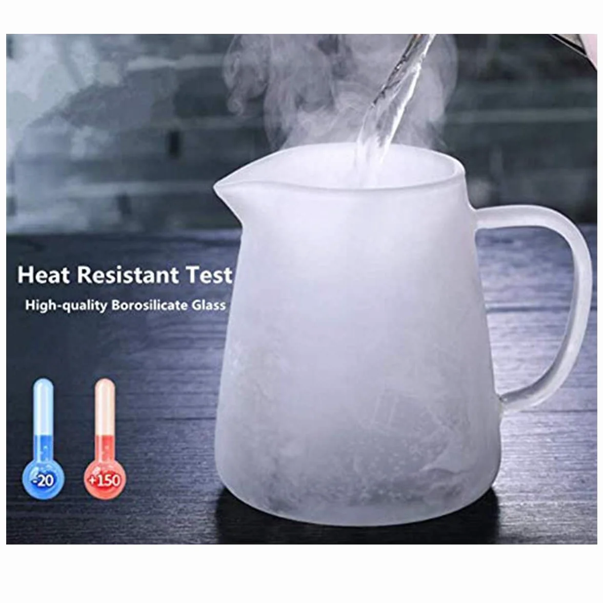 Tetera de Cristal con Colador 950 ml, Vidrio de Borosilicato, Apta para Lavavajillas