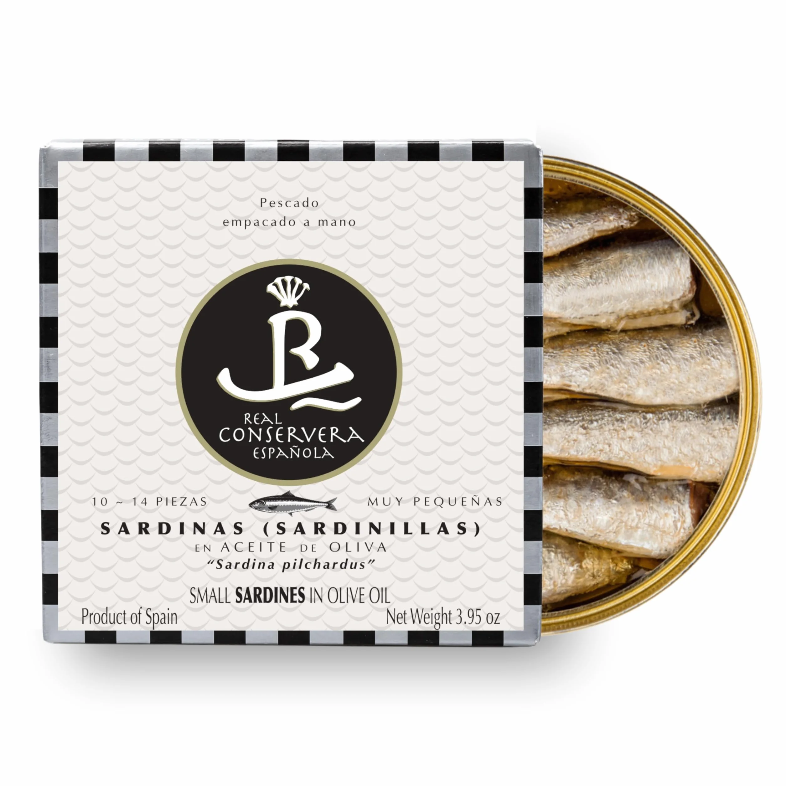 Conservas Real Sardinillas en Aceite de Oliva 10/14 piezas 120 gr