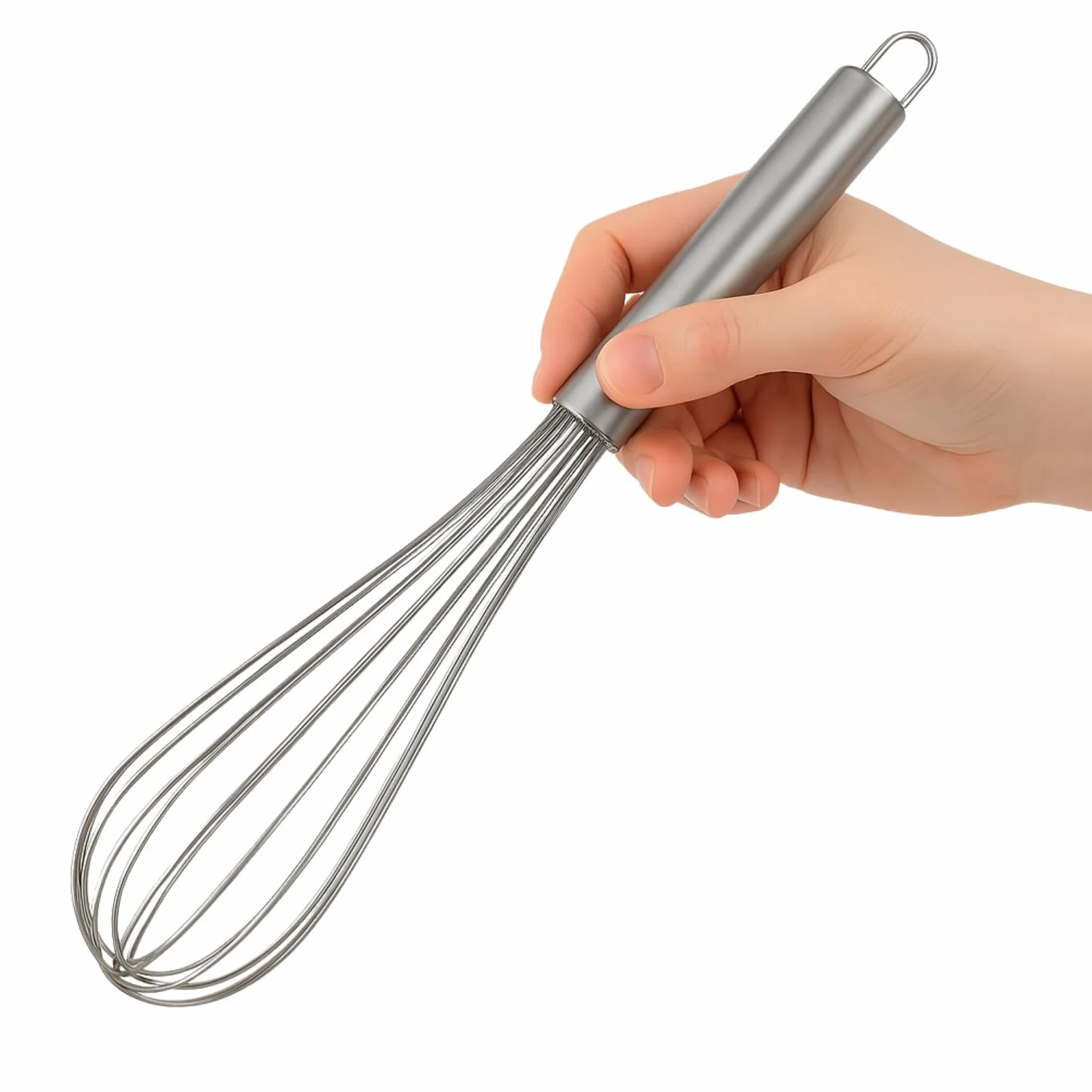 CHEFZOCO Batidor manual, Varillas de batir, Acero inoxidable 30 cm