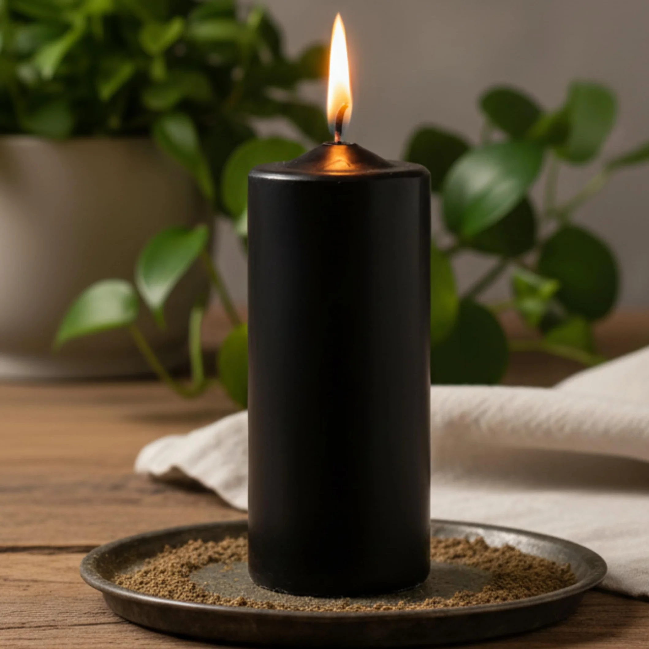 Velón Preparado de San Deshacedor o de Volteo – Ritual con Vela Negra para Eliminar Energías Negativas | Vela para limpieza energética | Hecho a Mano con Hierbas | Incluye Instrucciones y Oración
