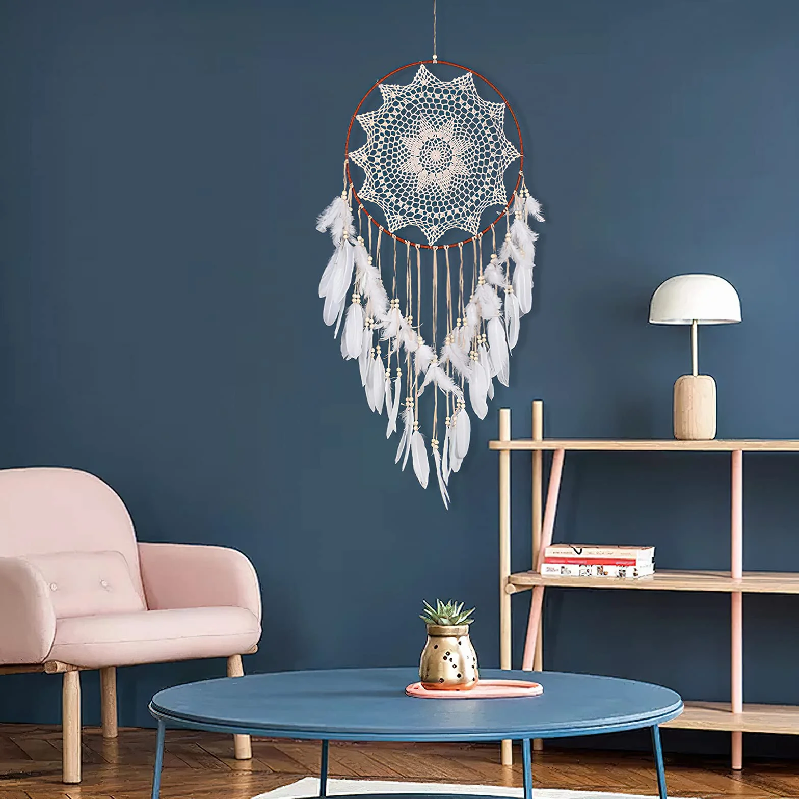 MWOOT 4 Estilos Surtidos de Plumas Artesanales (Blanco)