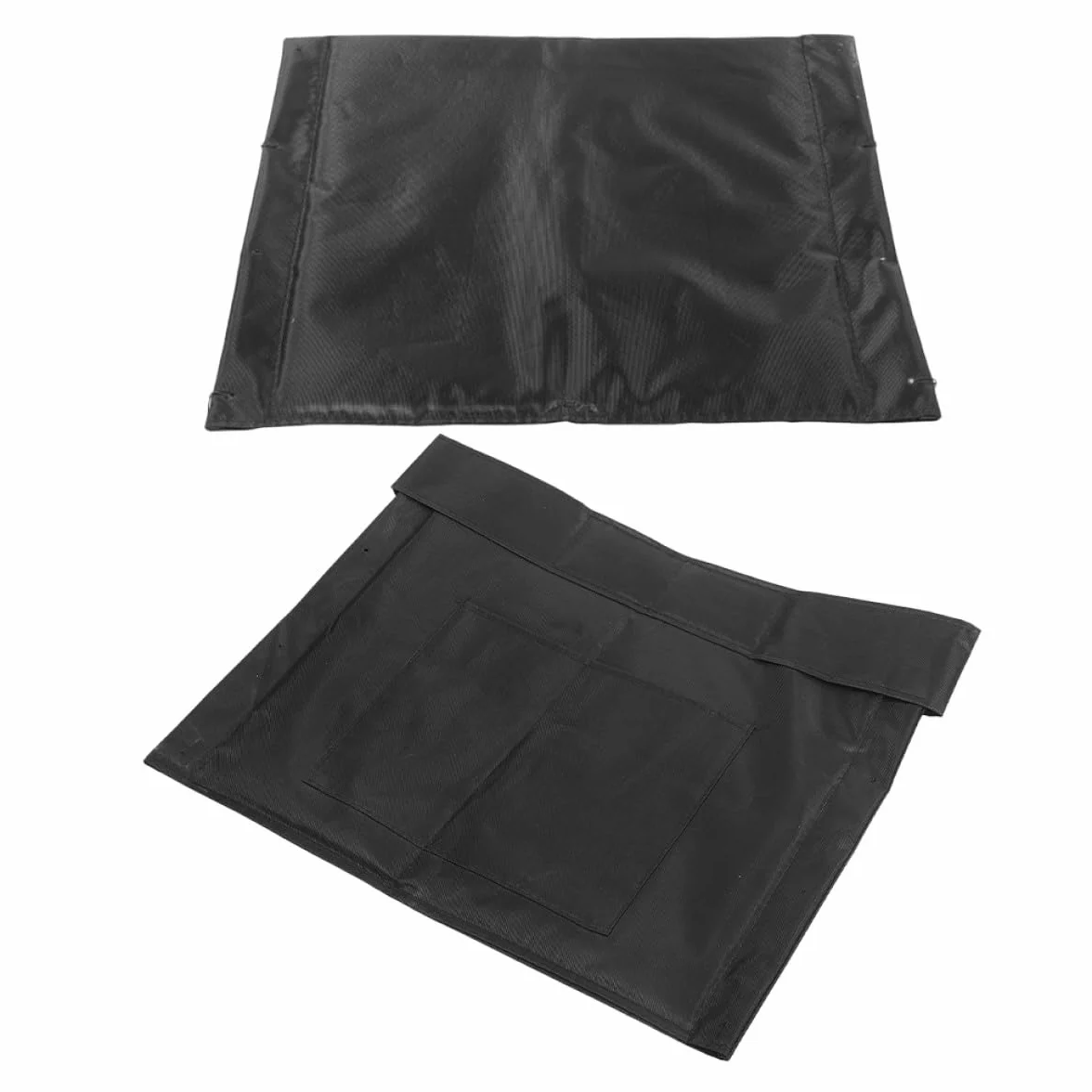 Juego de Cojín y Respaldo para Silla de Ruedas, Soporte Espalda Ergonómico, Cojín de Asiento Transpirable de Tela Oxford Resistente, Negro, Accesorios Aplicables para Movilidad
