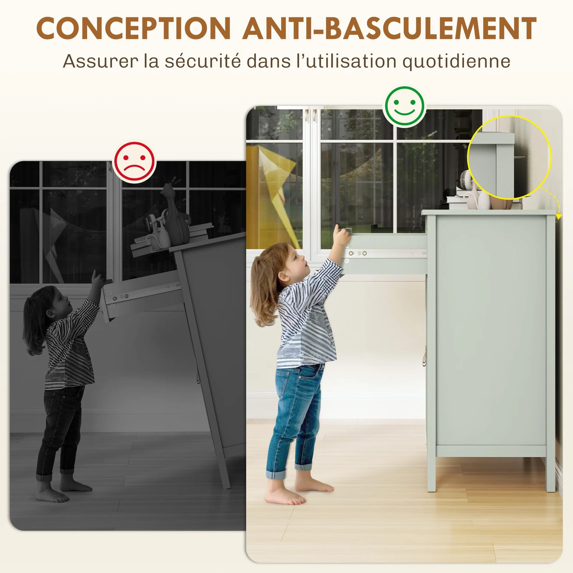 HOMCOM Aparador de salón, Mueble de almacenaje con cajón, Puerta Doble, Estante Regulable, Tiradores de PU, Estilo Moderno, aparador de Comedor y Cocina, 80 x 40 x 90 cm, Verde Claro