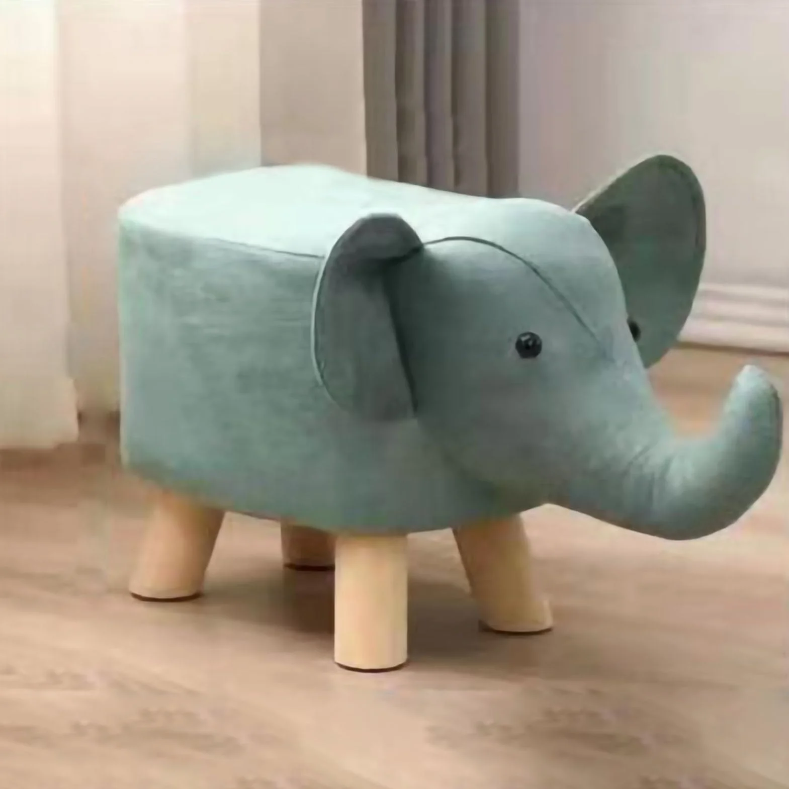 Bonitos Reposapiés de Animales, Asiento de Descanso, Sofá, Silla, Mini Muebles Otomanos, Reposapiés, Taburete, Silla para Sala de Estar, Dormitorio, Sofá, Asiento de Banco(Verde)