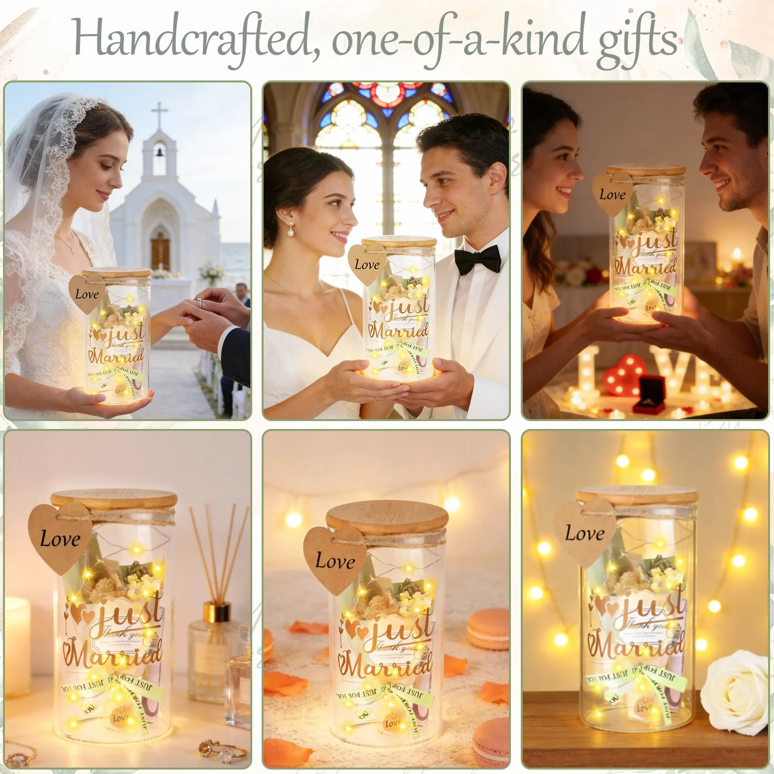 Botella Luz LED Bodas Original Personalizada Regalo Dinero Novios Caja Regalo Decoraciones