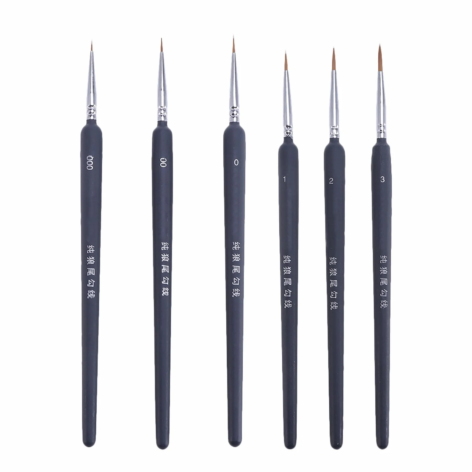 Set de 6 Pinceles de Acuarela para Pintura al Óleo, Pluma de Dibujo Lineal | Pinceles para Pintura de Plástico, Portátiles para Viaje y Organización, Decoracion Colegio
