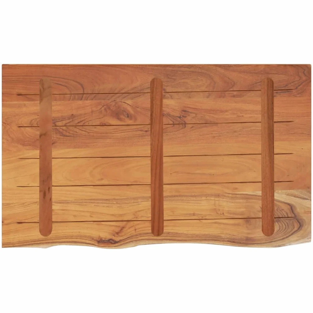 vidaXL Encimera de Baño Rectangular, Tablero de Tocador, Encimera de Lavabo, Tablero para Armario, Madera Maciza de Acacia 110x60x2,5 cm