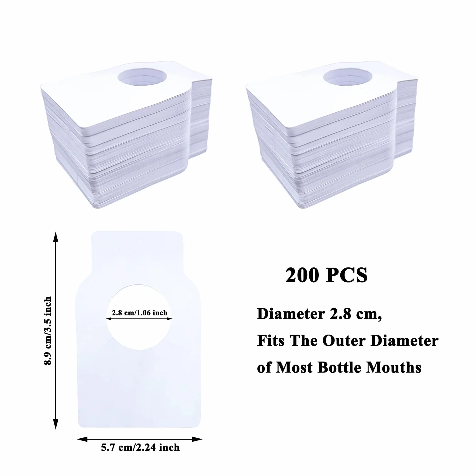 Etiquetas para Botella de Vino Blanco 200 Pcs para Bodega Hogar