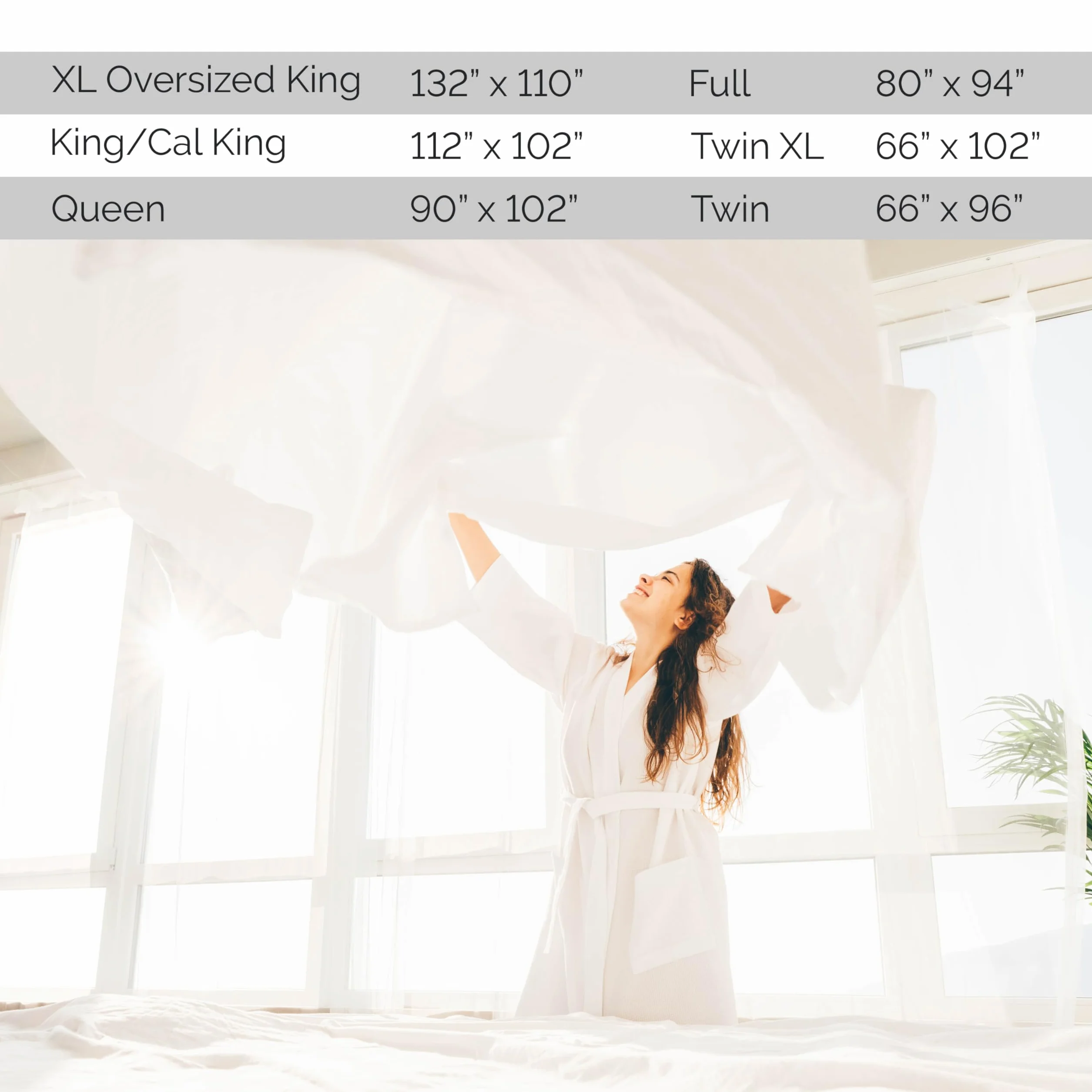 Southshore Fine Living, Inc. Paquete de 2 sábanas encimeras tamaño King, sábanas de primera calidad, 112 x 102 pulgadas, la sábana superior King se mantiene metida en colchones profundos, juego de
