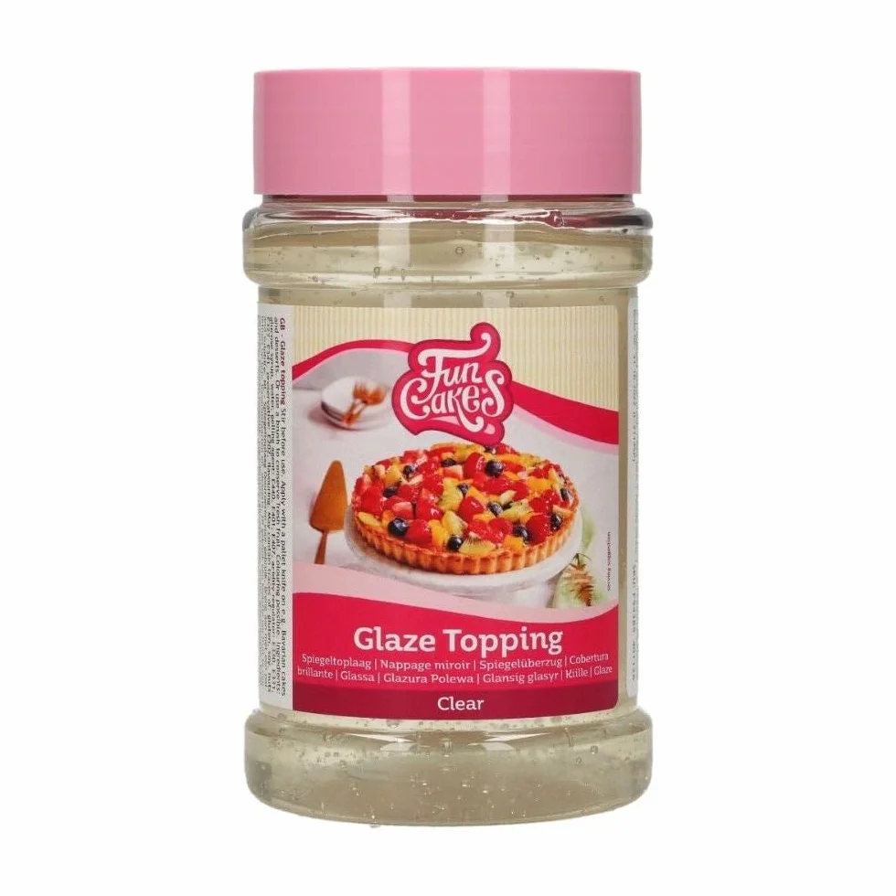 FunCakes Glaseado Cobertura Brillante para Tartas y Pasteles Sabor Neutro 375 g