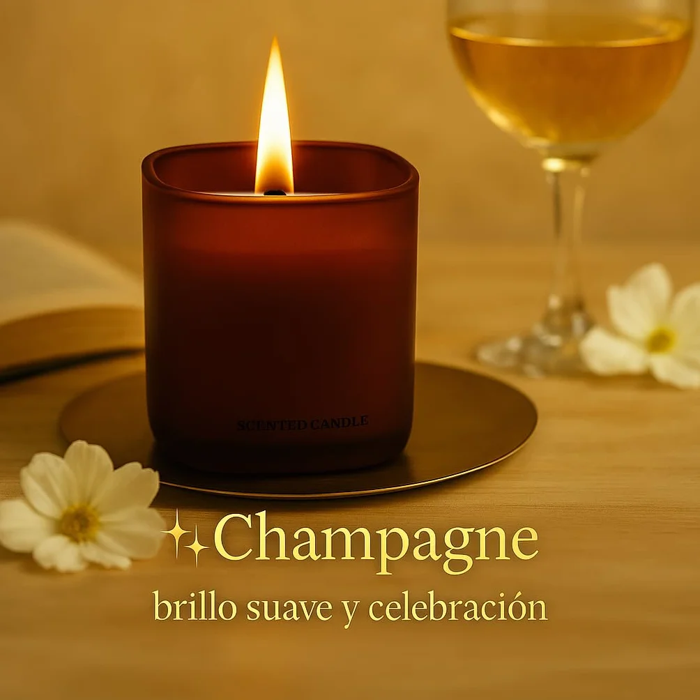 Signature Collection – Set de 3 Velas Aromáticas para Regalo con Mecha de Madera | Amber Seduction, Red Teakwood y Champagne | Cera Vegana Soja y Carnauba | Regalos Originales para Mujer