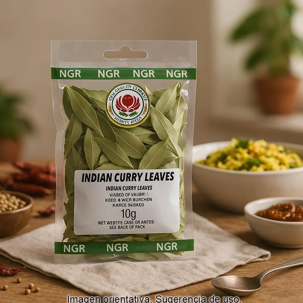 Hojas de curry secas 10 g de India para cocina india auténtica kadi patta curry leaves aroma intenso