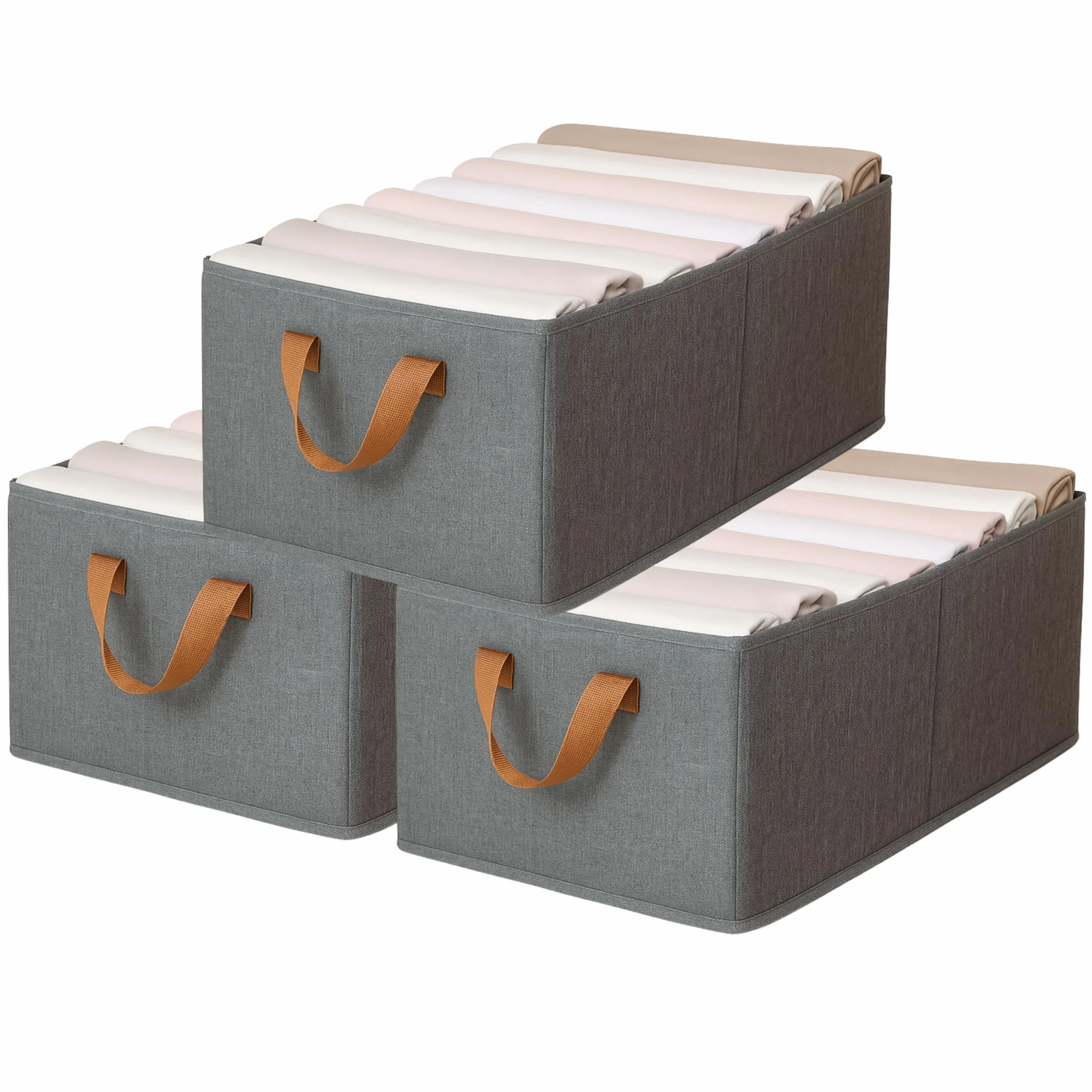 Cajas Organizadoras XL 46x28x20cm Organizador Armario Ropa 3ud