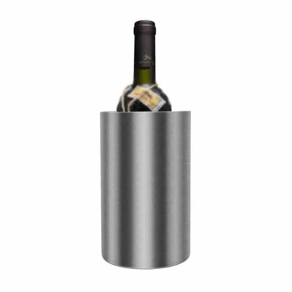 Cubo de Hielo Acero Inoxidable Cubo de Hielo de Hielo Cubo de Vino de Hielo Recto ome Vino cervecería champán Cubo de Hielo para Fiestas, Enfriador de champán