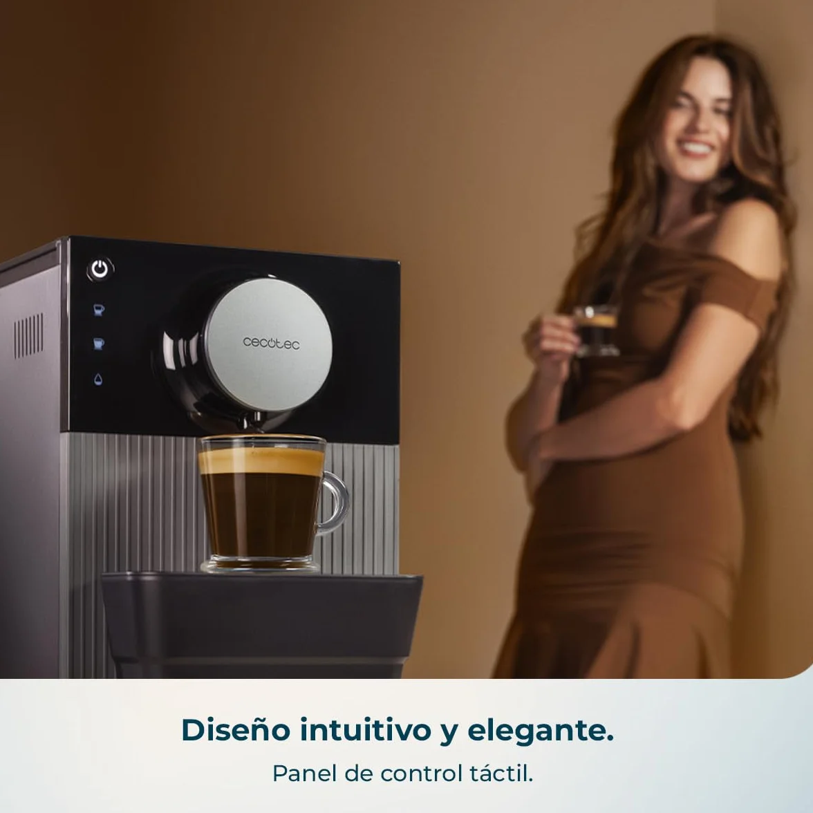 Cecotec Cafetera Superautomática Compacta Cremmaet Cube Red 1350W 19 Bares Termoblock