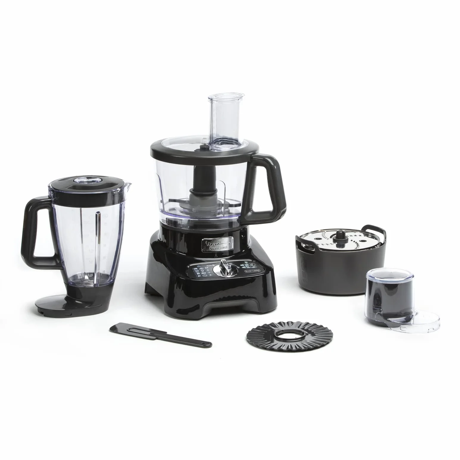 Moulinex Robot Multifonction, 8 accesorios, 6 vitesses, DoubleForce FP821811 - Robot de cocina multifunción, plástico, color negro