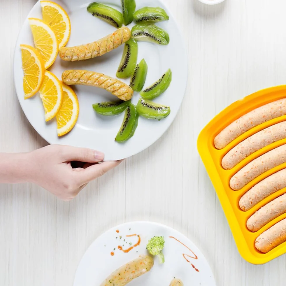 Molde de Silicona Para Perros Calientes y Salchicha - Decoración Hot Dog, Perrito Caliente, Jamón