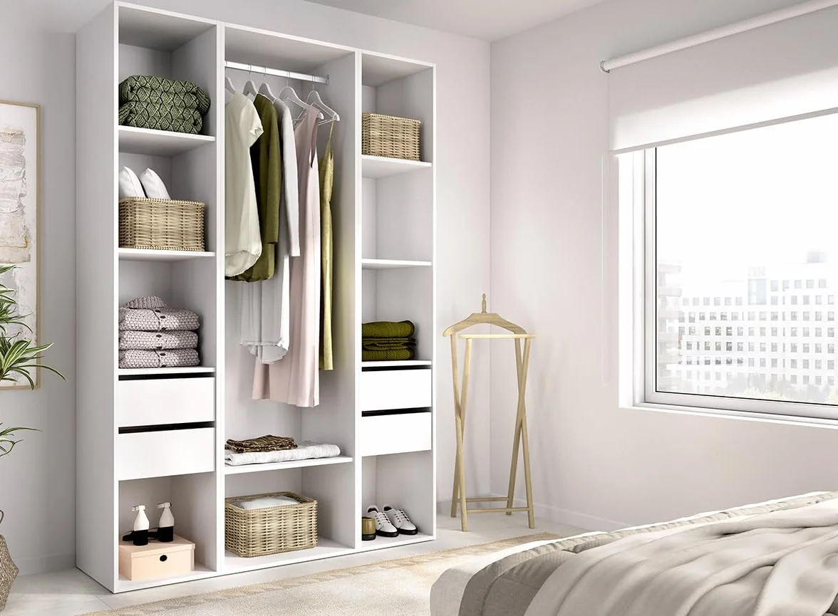 DEKIT Grupo RIMOBEL-Conjunto Armario-VESTIDOR con Trasera Reversible