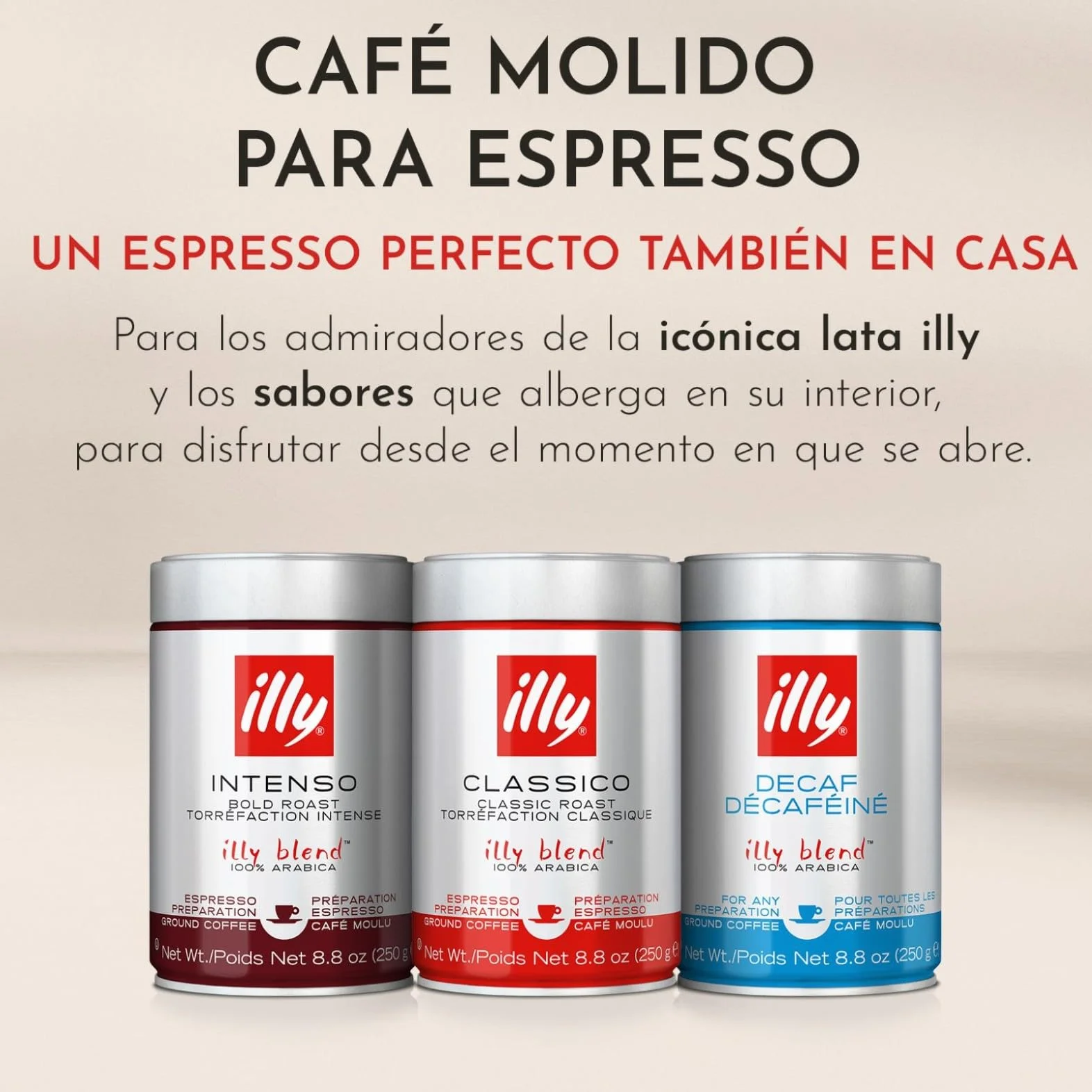 illy Café Molido Espresso CLASSICO 100% Arábica 250g