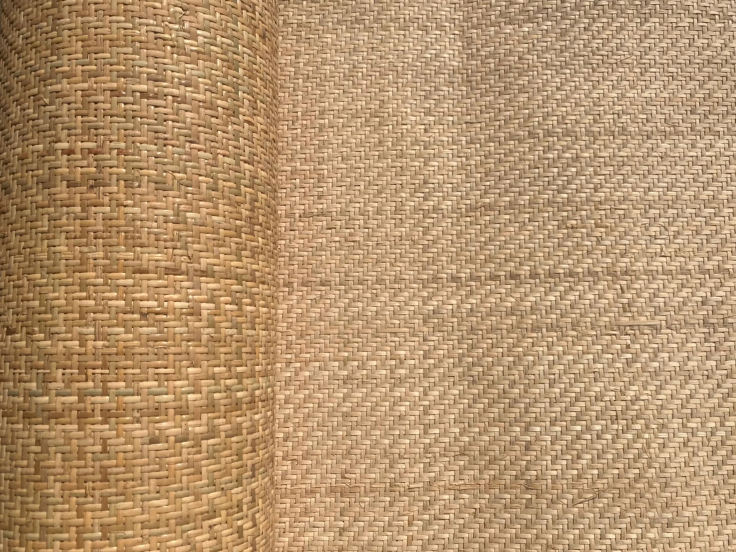 Rollo de Ratán de Caña Rollo de Mimbre Natural, ratan, ratán, 50 x 800cm Rejilla Mimbre Rollo de Malla de Ratán Cruz Tejida de Mano, Ratan Natural por Metros Correa de Caña para Tejida para Sillas