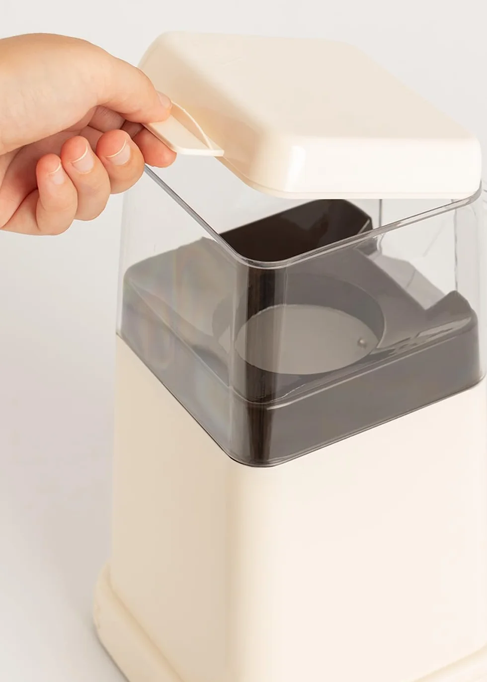 Máquina Eléctrica de Palomitas de Maíz 1200W blanco roto mate