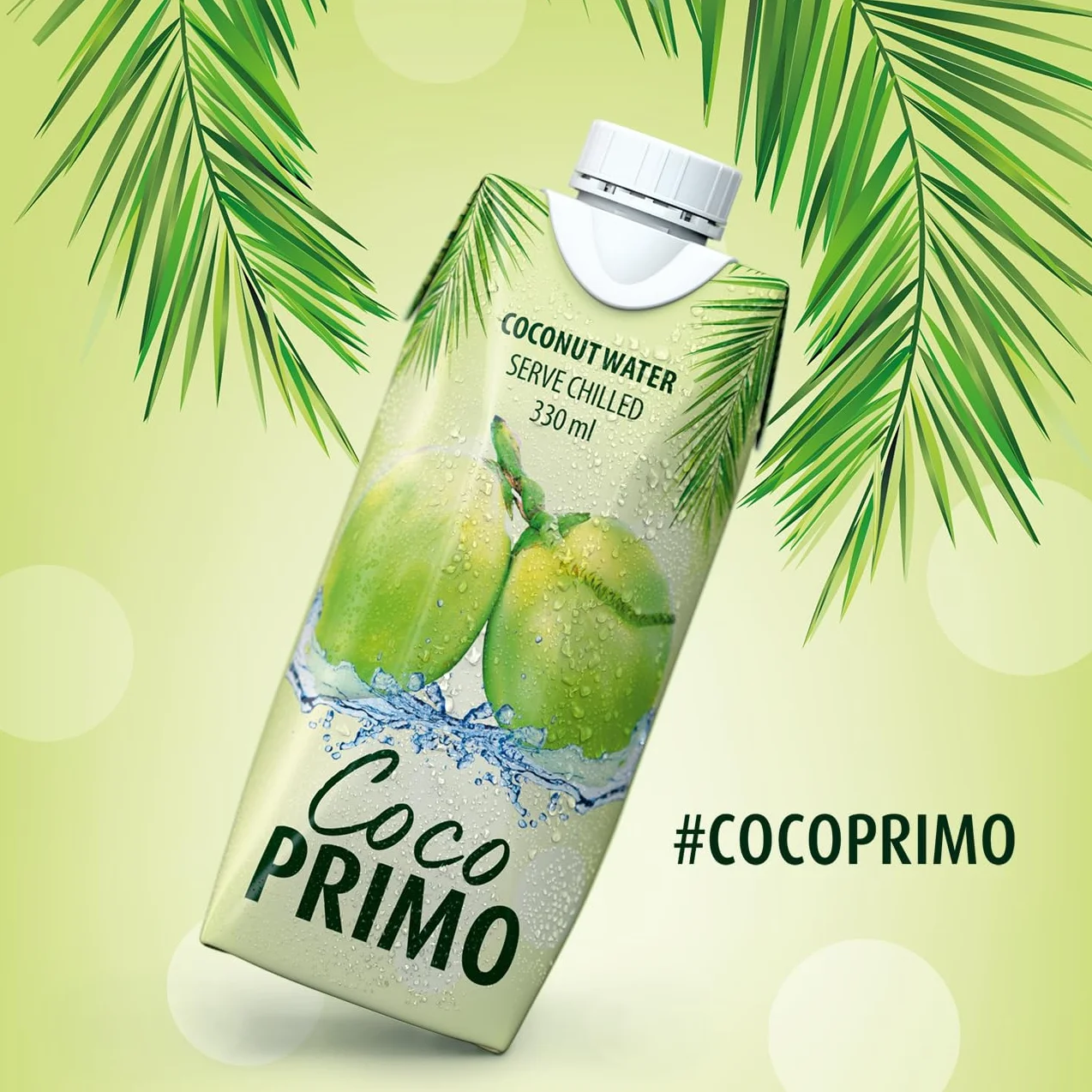 Coco Primo Agua de coco pura bebida refrescante 12 x 330 ml