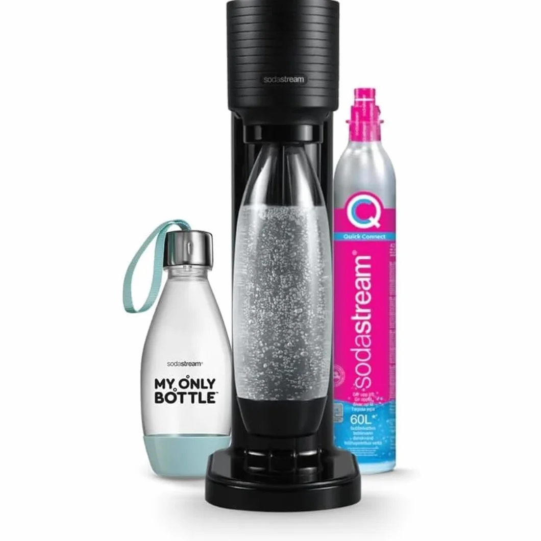 Sodastream GAIA Máquina de agua con gas y soda 1L 0.5L negro