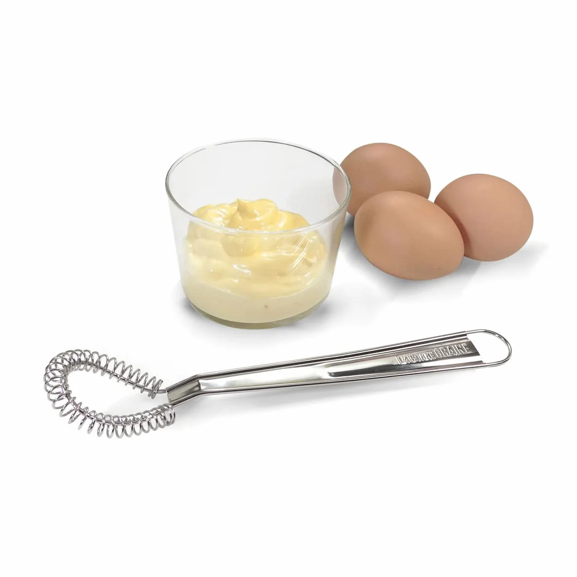 LA BONNE GRAINE - Cuchara Mágica para Mayonesa - Batidor para Salsas y Jugos - Batidor Fácil para Mayonesa - Acero Inoxidable - - 20 x 5 x 4 cm