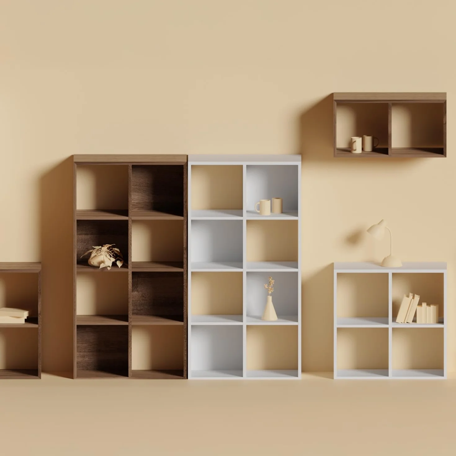 SEVEN HOUSE SpaceQub Estantería 4 Cubos 67.5x32x67.5cm