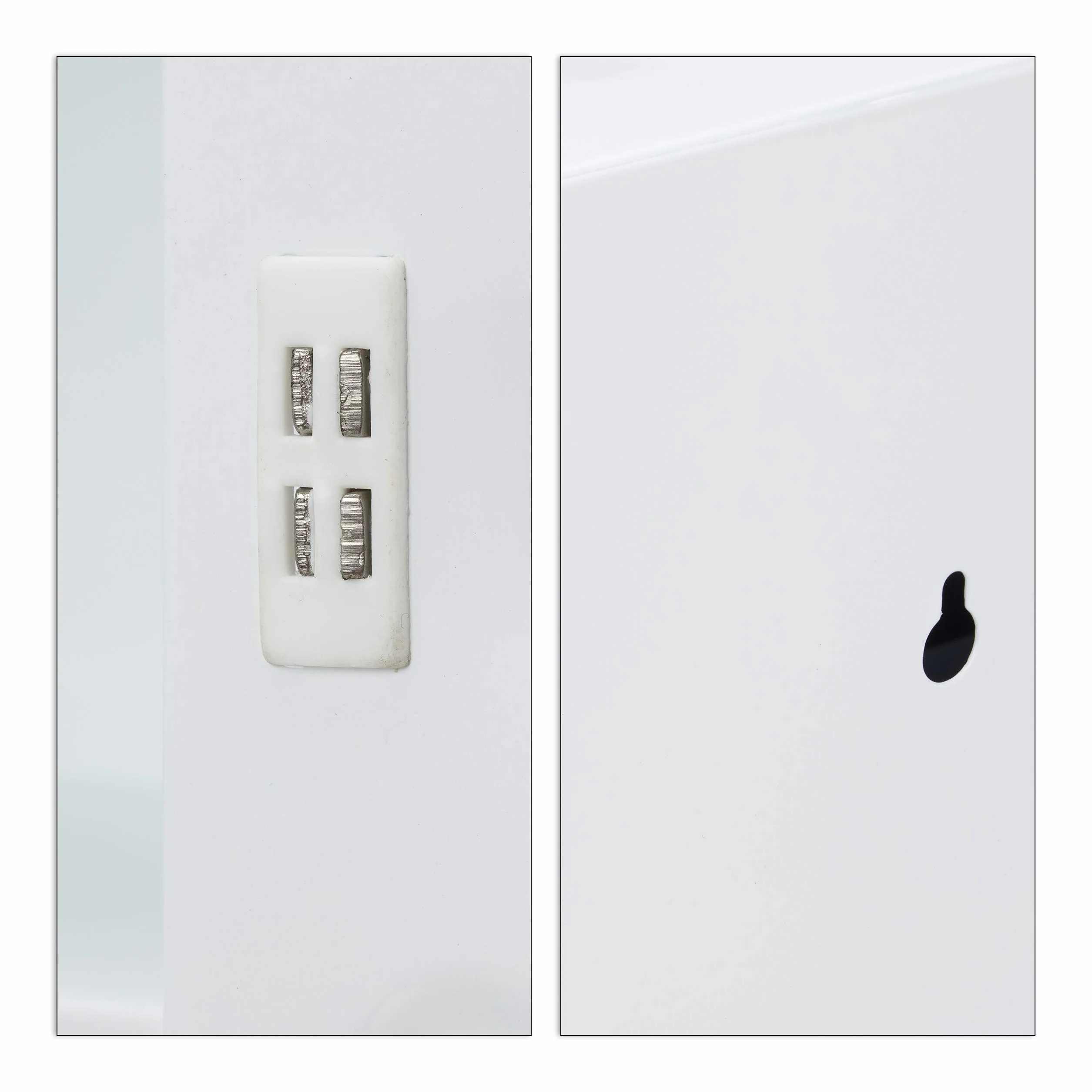 Relaxdays Armario Botiquín Extragrande 2 Puertas Acero 11 Compartimentos Cerradura 53 x 52,5 x 19,5 cm Blanco