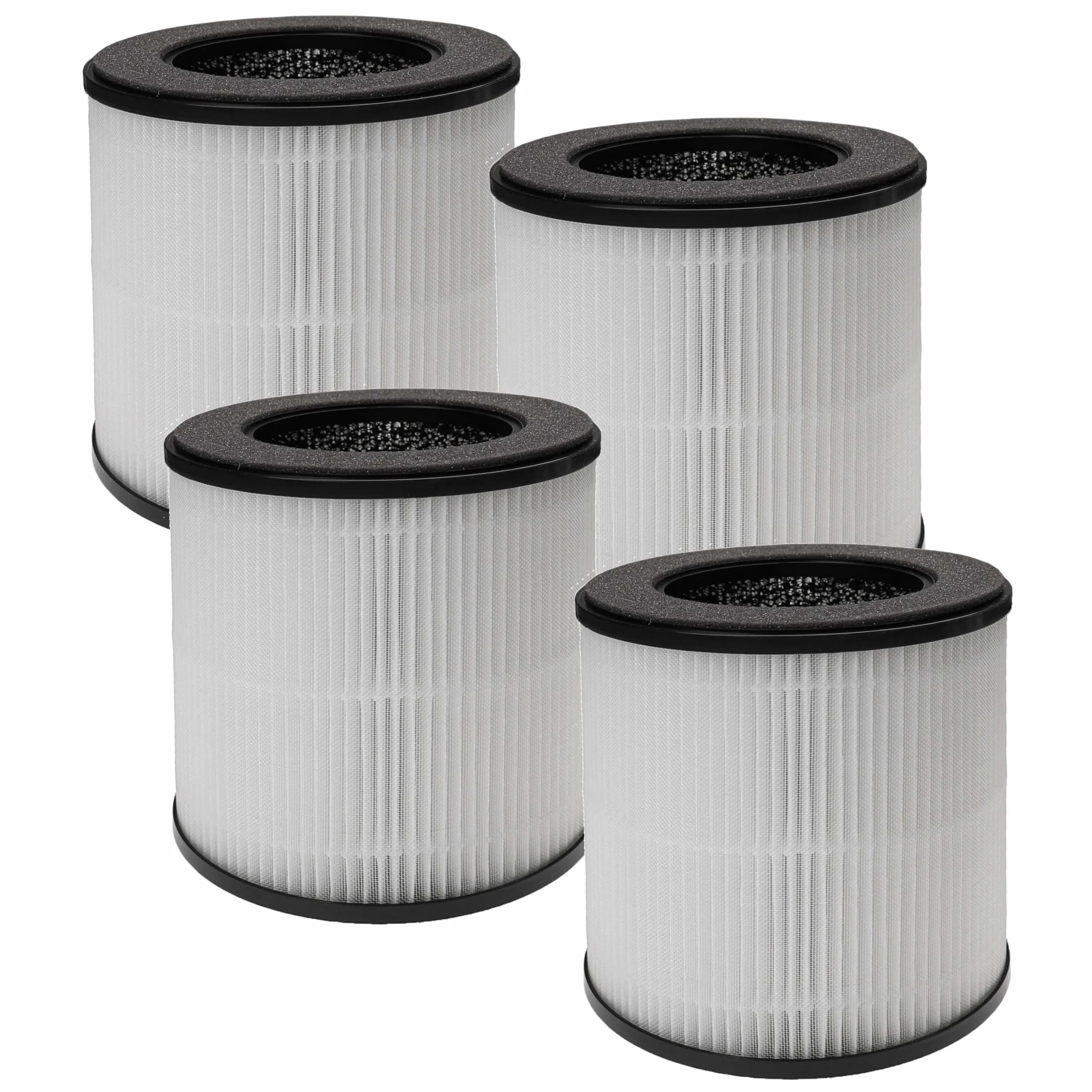 vhbw 4x filtro de aire compatible con Nobebird B-D02M purificador - Filtro combi prefiltro + HEPA + carbón activo