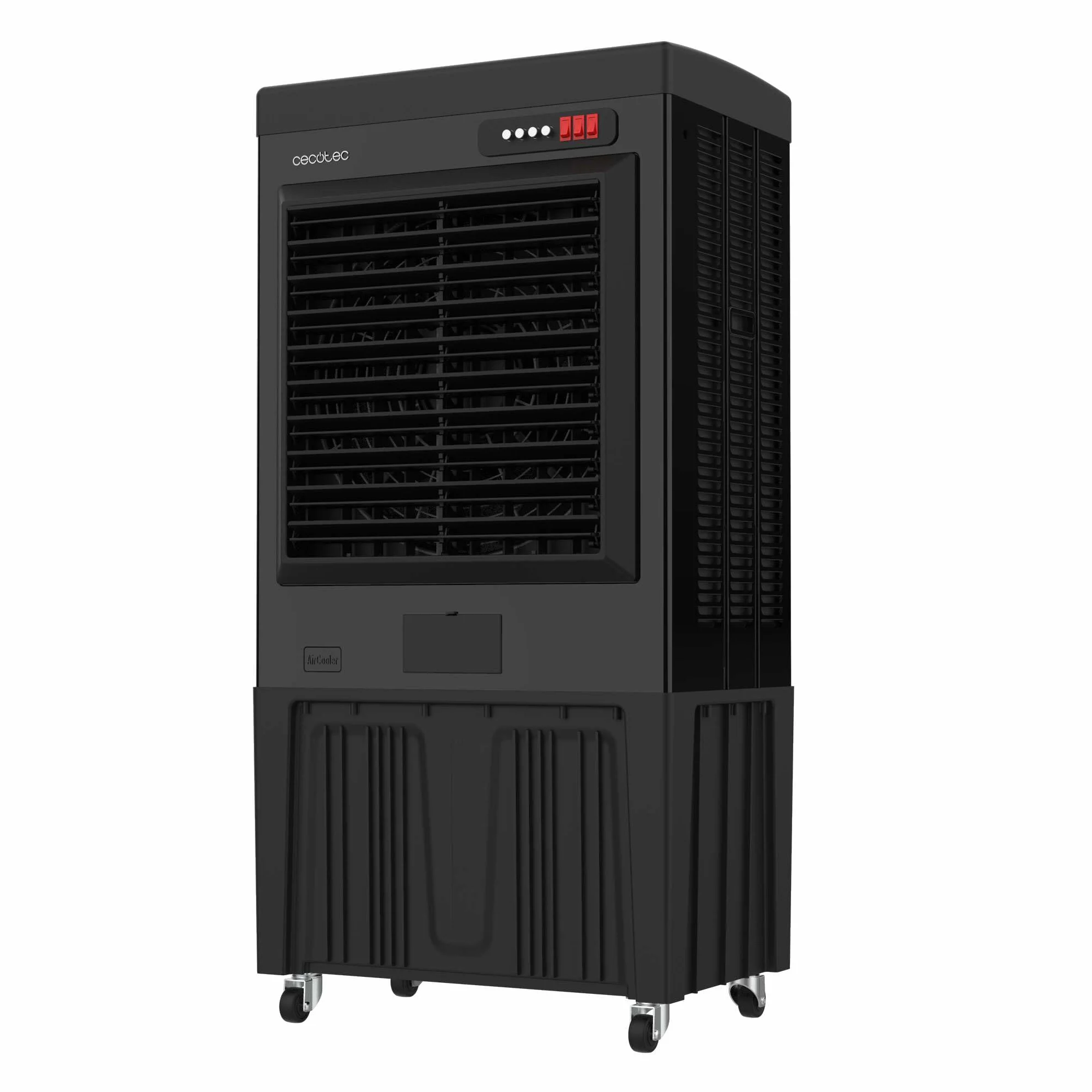 Cecotec Climatizador Evaporativo Industrial AirIndustry 110000. 350W, Depósito de 110 litros, Caudal de 9000 m3/h, 3 Velocidades Ajustables, Oscilación, Ruedas Multidireccionales