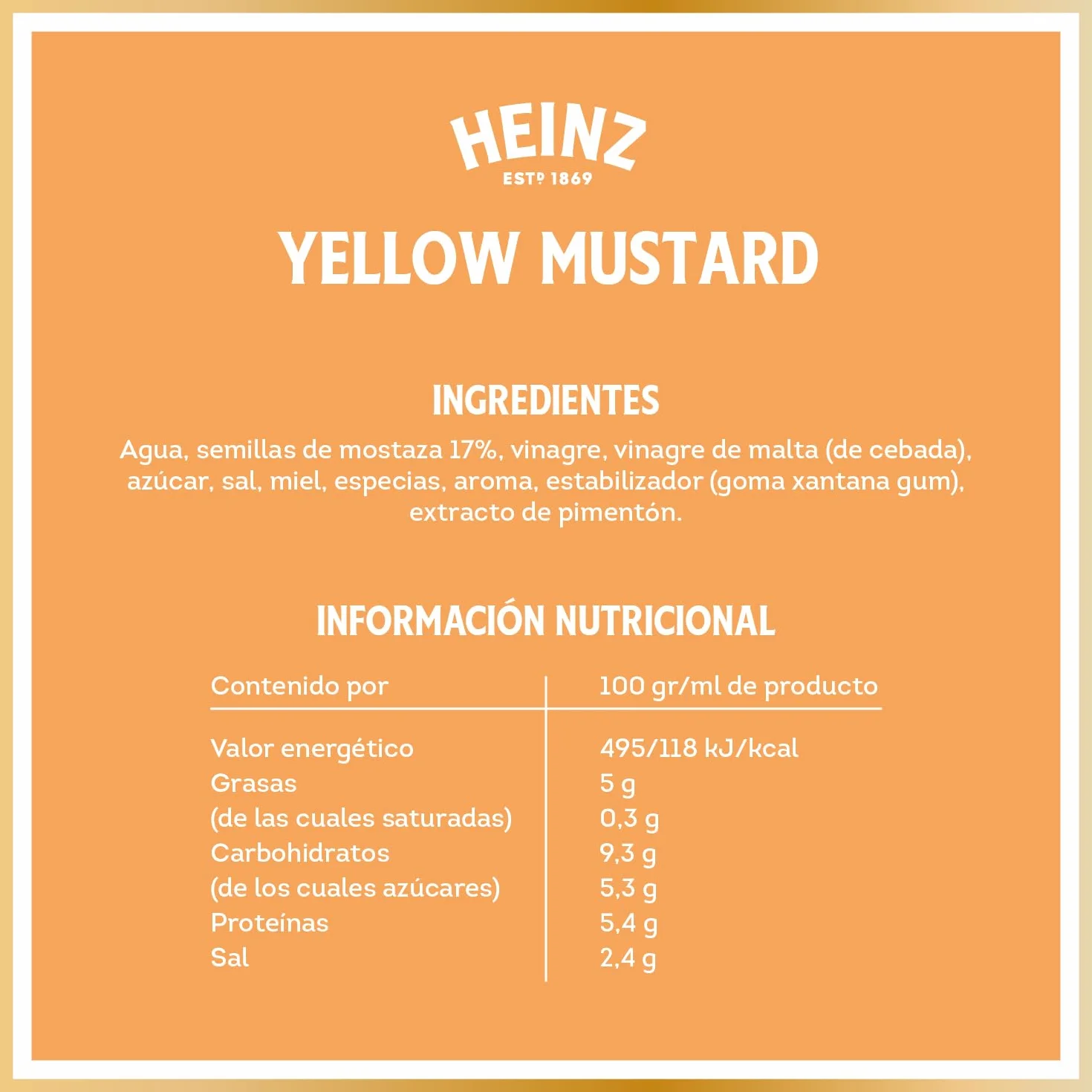 Heinz Mostaza New York Deli Style 240g