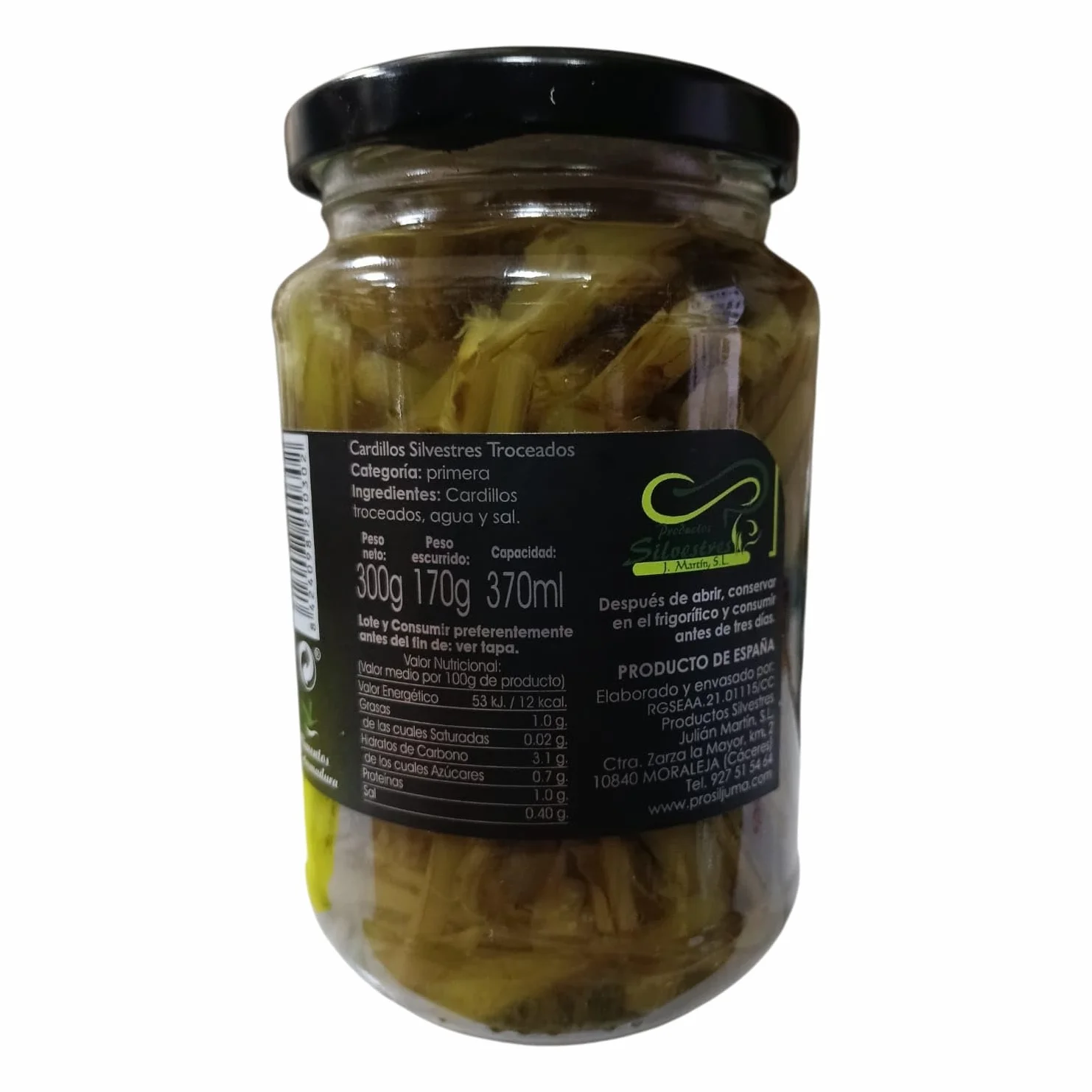Cardillos Silvestres Troceados El Campillo 300g Tagarnina Natural Verdura Gourmet en Conserva