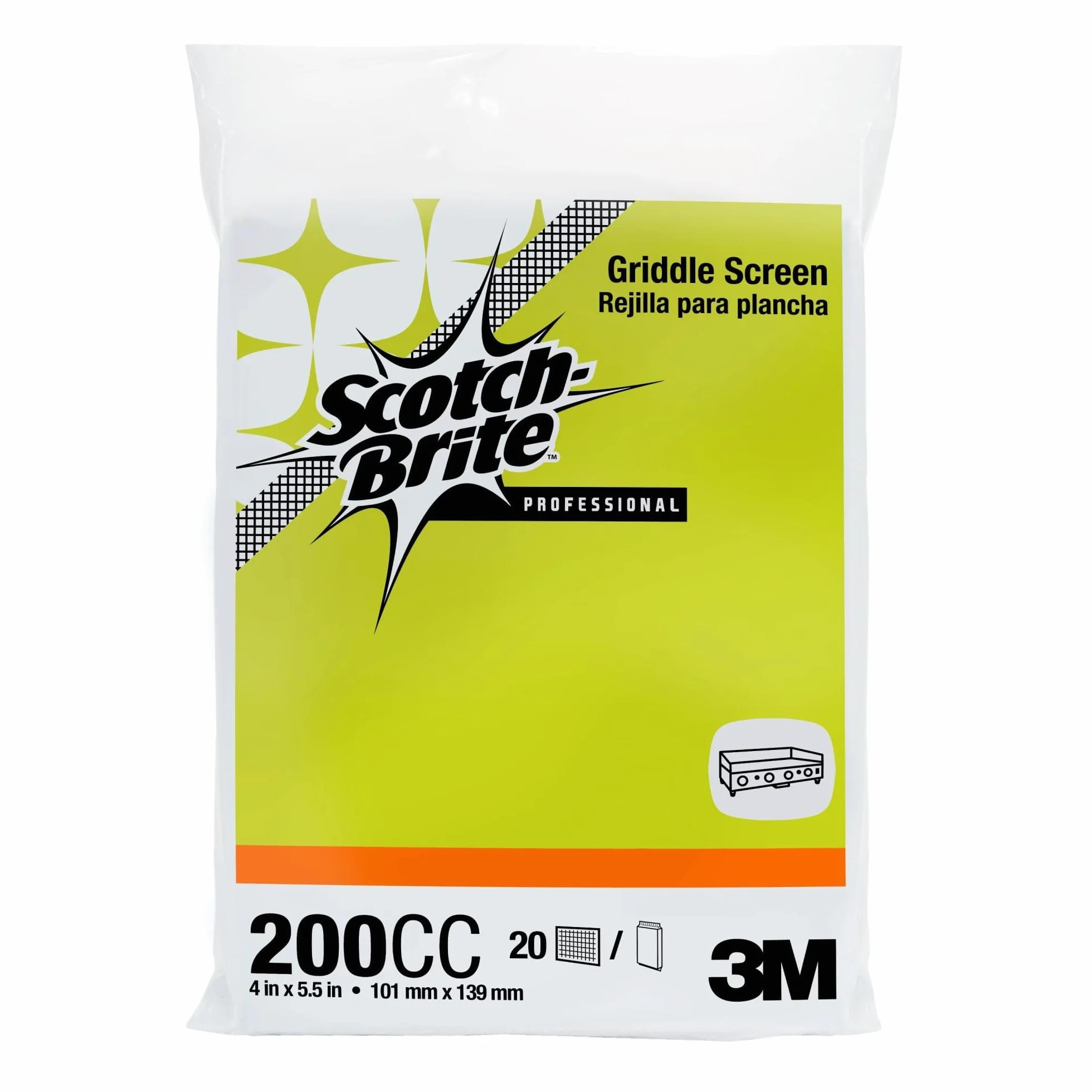 Scotch-Brite - 48011205071 Pantalla para plancha de 200 CC, 4 x 5.5 pulgadas