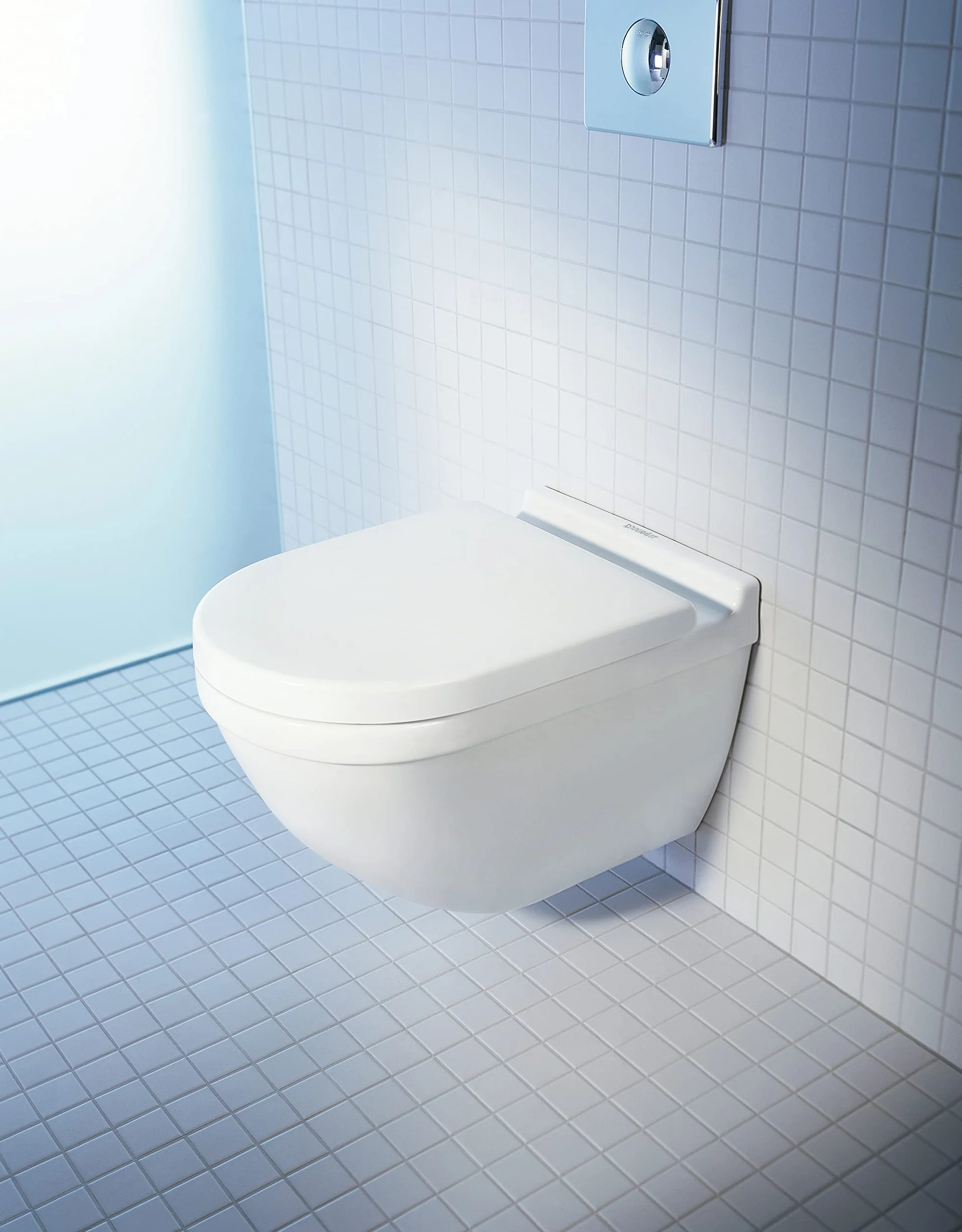 Duravit Starck 3 tapa WC, tapa de wc con mecanismo de cierre suave y lento, asiento de inodoro de urea duroplast, tapadera wc con bisagras de acero inoxidable, tapa de inodoro blanco
