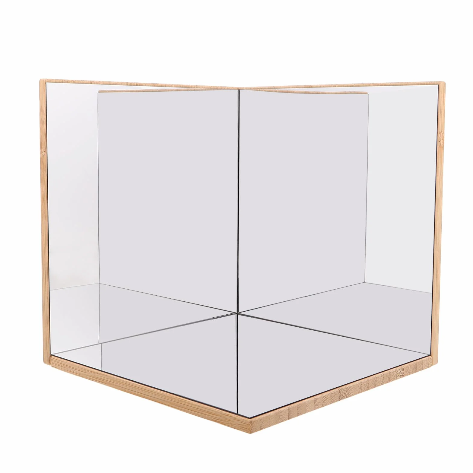 Supvox Espejo Montessori para niños pequeños – Materiales de exploración para niños, espejo de esquina para la vida práctica – Observación sensorial, vidrio Montessori, preescolar